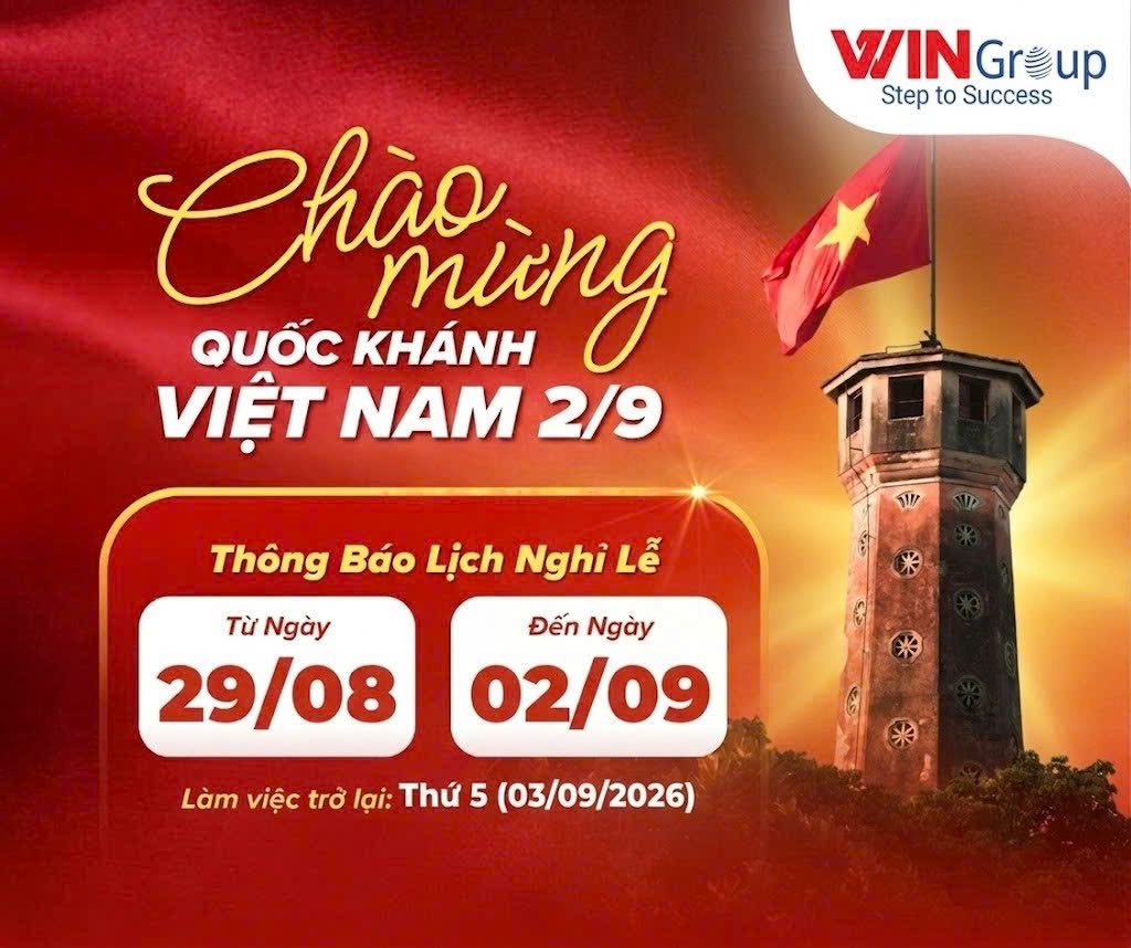 Thông báo lịch nghỉ lễ Quốc khánh 2/9